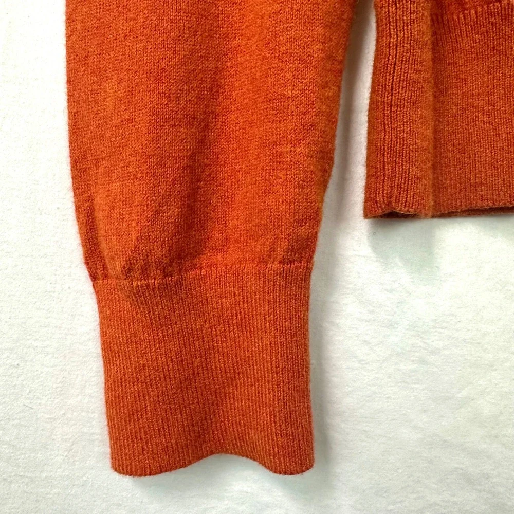BANANA REPUBLIC Orange Cotton Cashmere Henley Button Pullover Sweater‎ Men's S